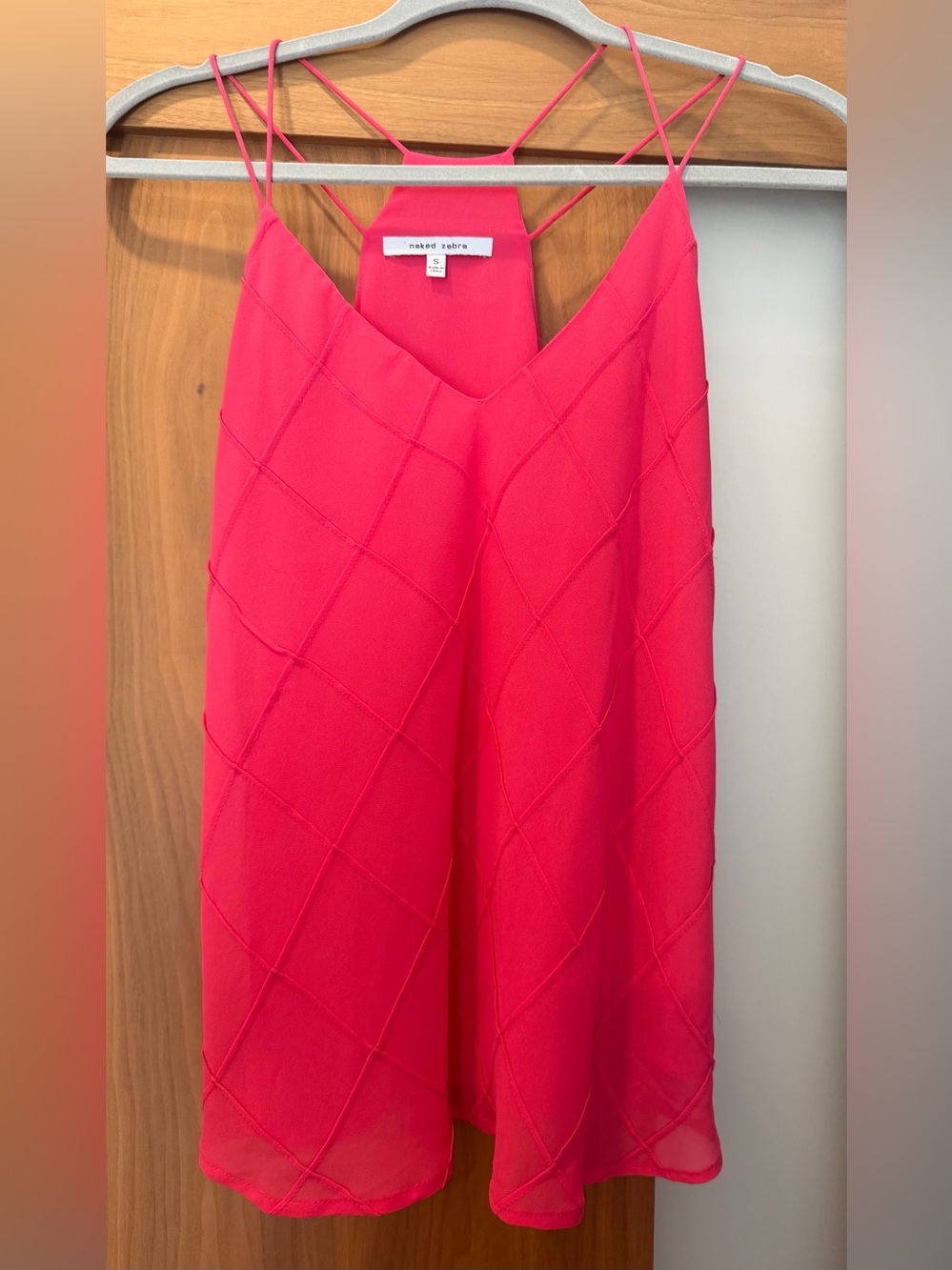 Naked Zebra Pink Camisole Top